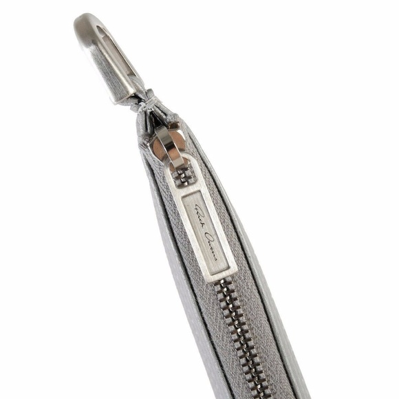 RICK OWENS LARRY LEATHER ZIP POUCH /UNISEX - Picture 6 of 8